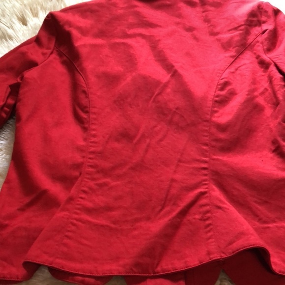 Red southwestern shirt jacket - Picture 8 of 8